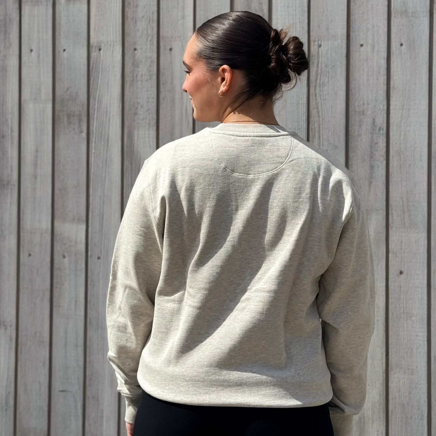 Sweatshirt "Frei und Gleich" aus Bio-Baumwolle in grau