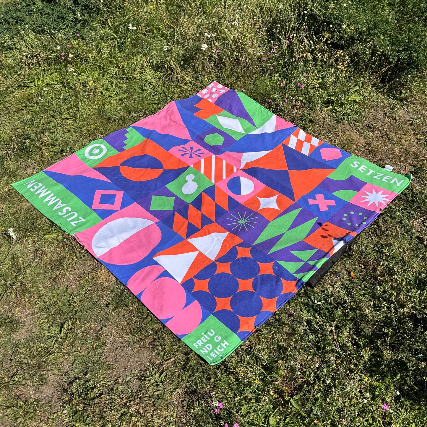 Picknickdecke "ZUSAMMEN SETZEN"