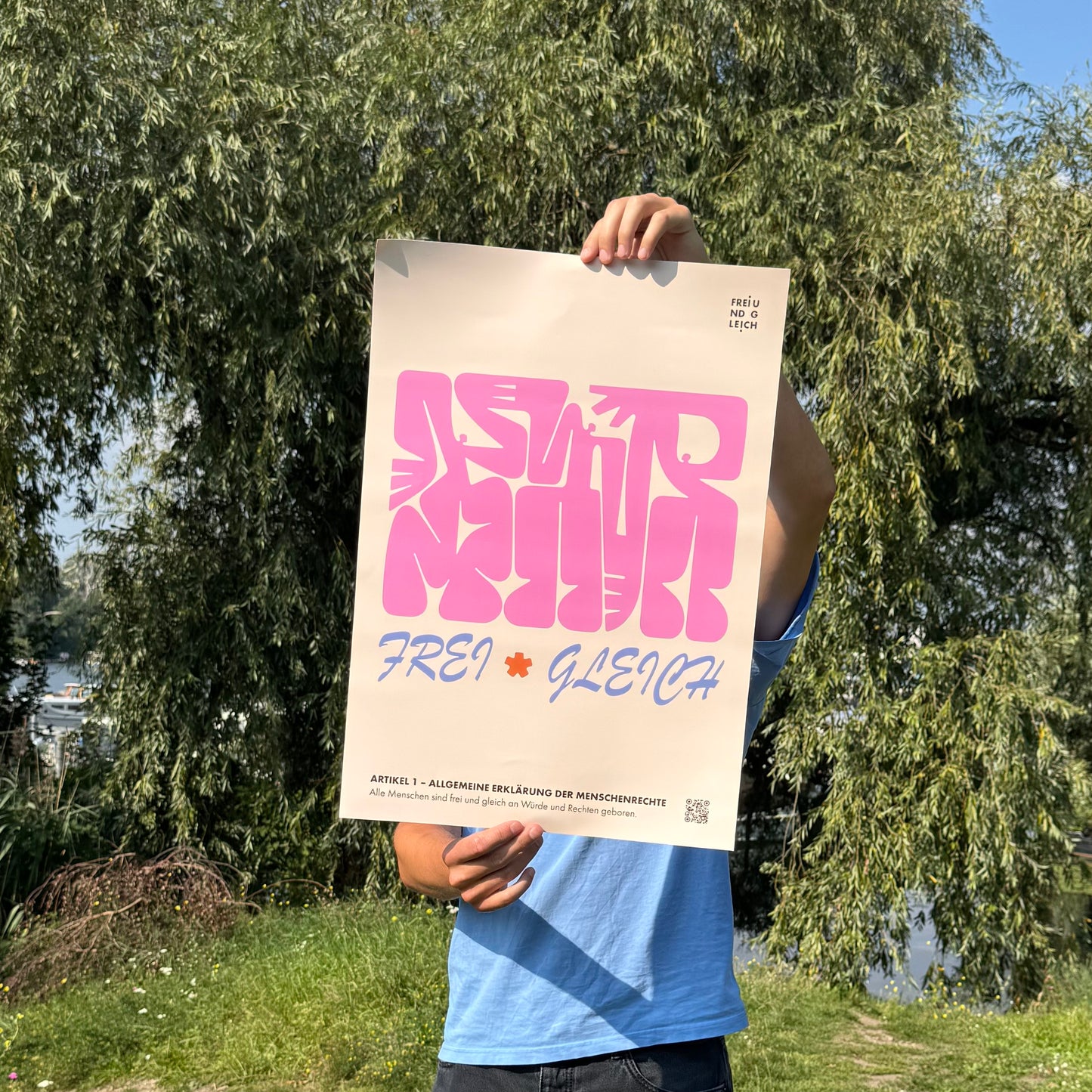 Plakat "Frei und Gleich" by Gabriel Holzner