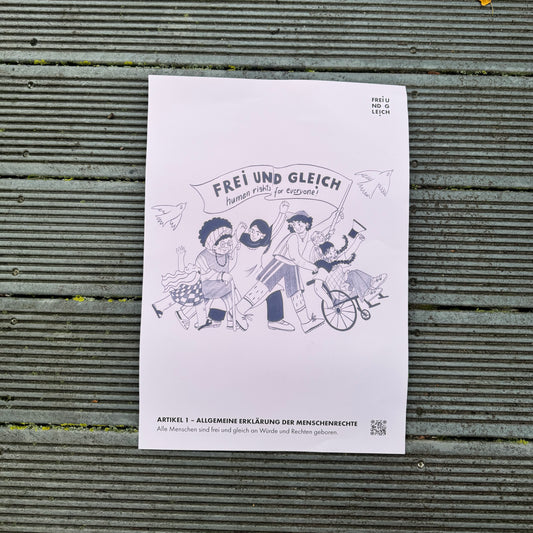 Plakat "Frei und Gleich" by Hiền Mai Vũ