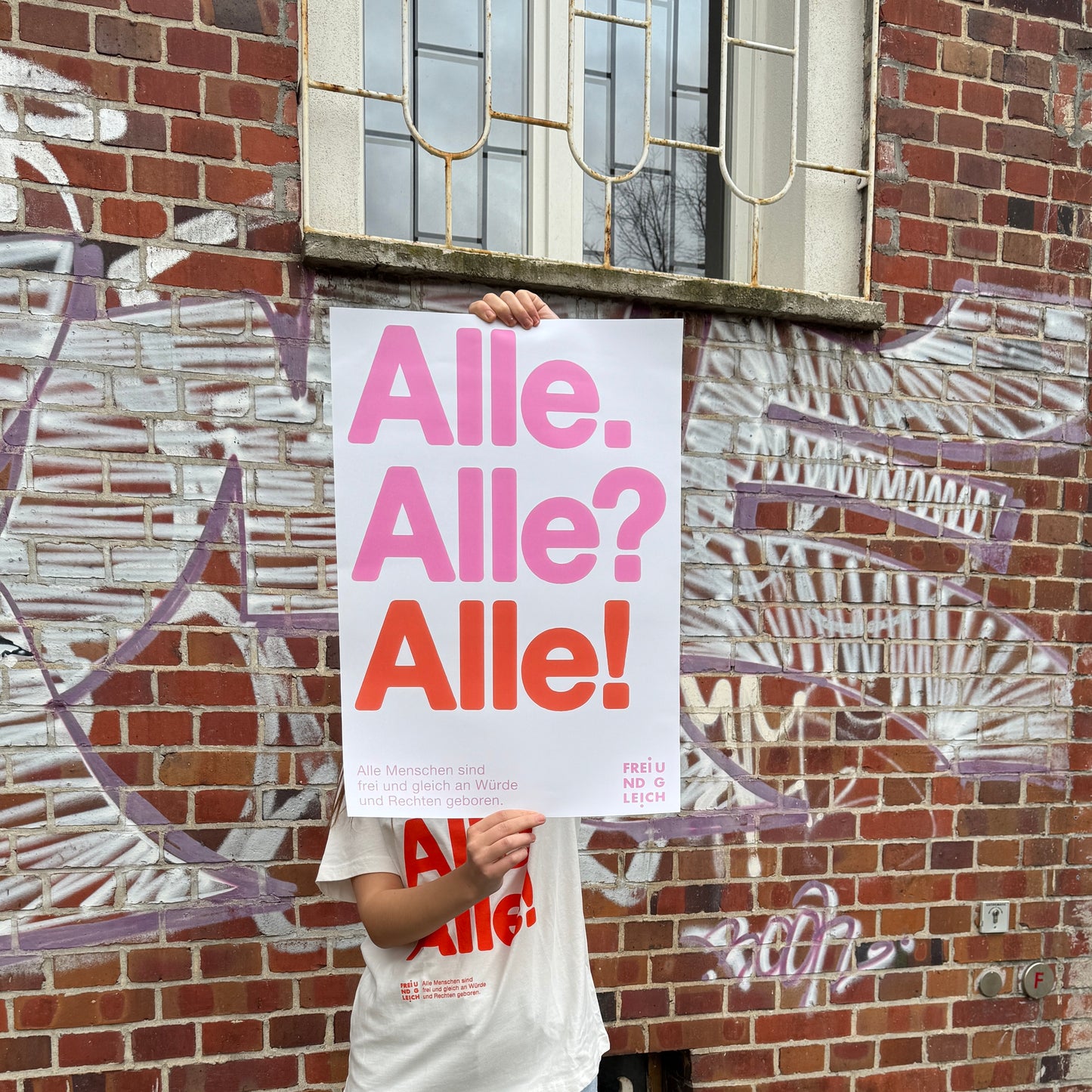 Plakat "Frei und Gleich" by muskat.design