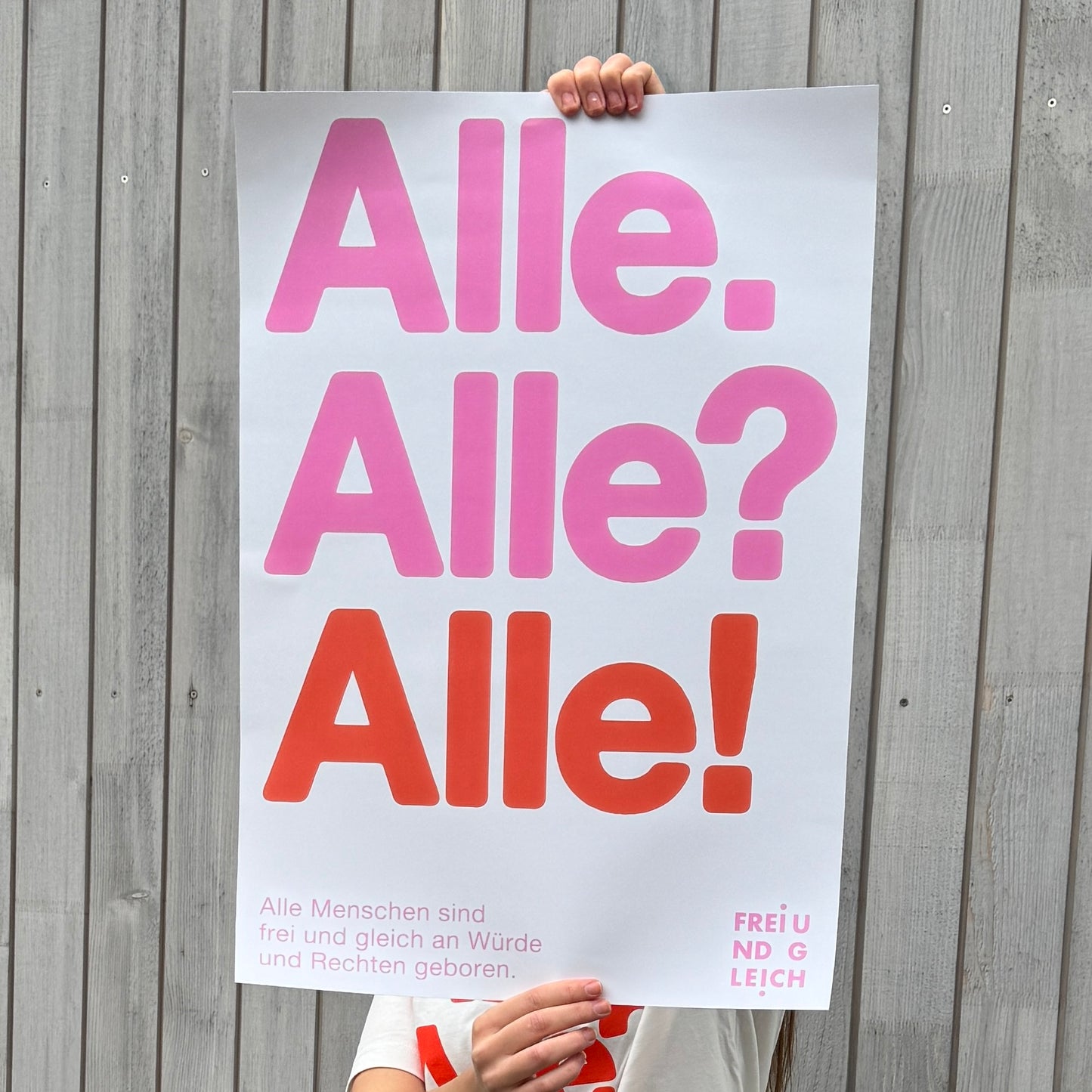 Plakat "Frei und Gleich" by muskat.design