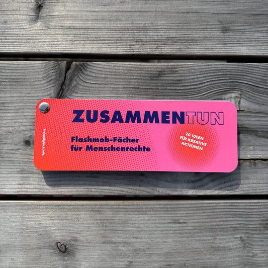Fächer "ZUSAMMEN.TUN - Flashmob-Fächer für Menschenrechte"