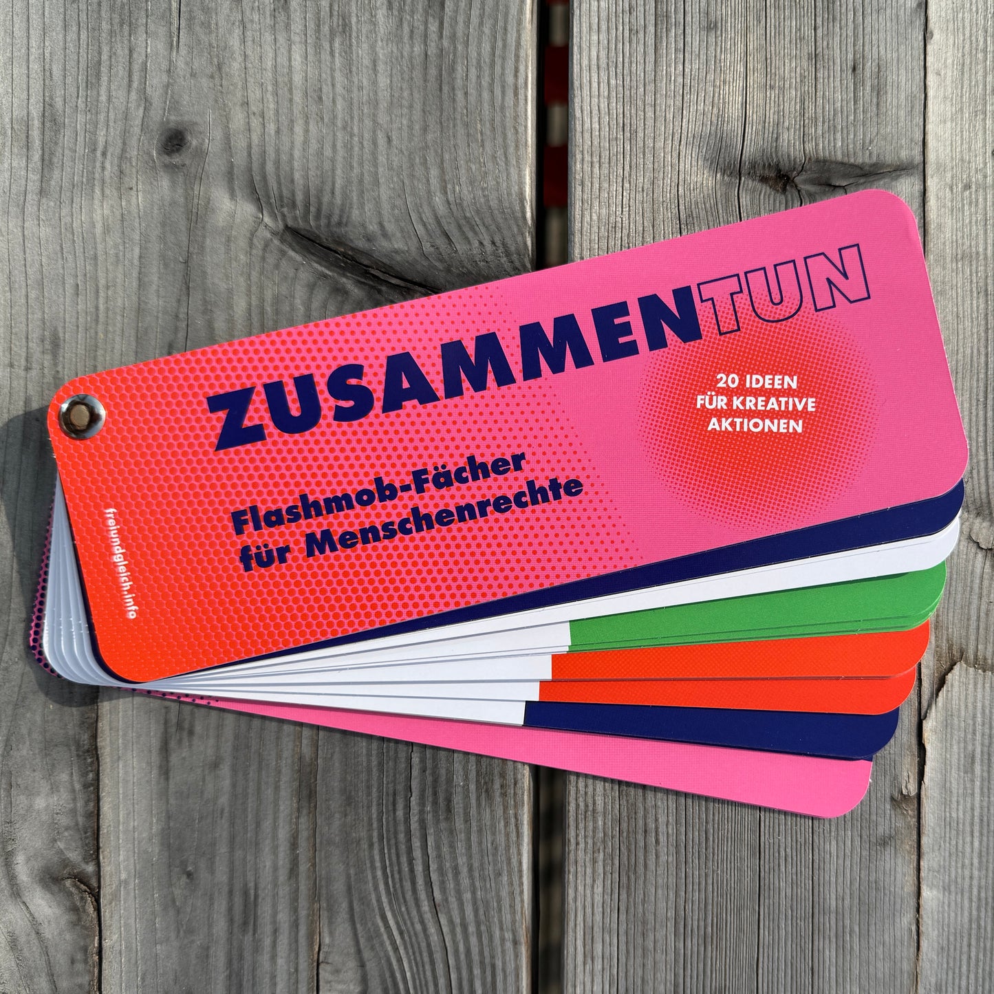 Fächer "ZUSAMMEN.TUN - Flashmob-Fächer für Menschenrechte"