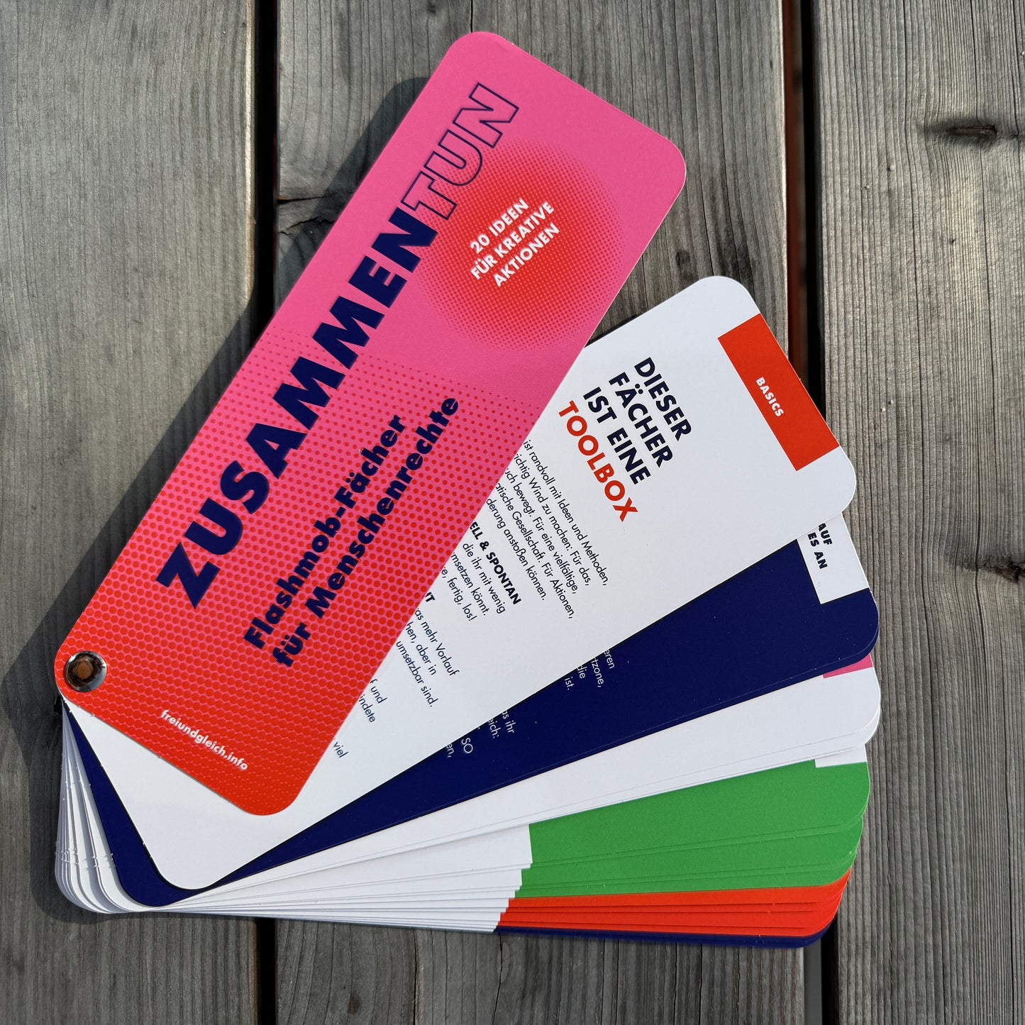 Fächer "ZUSAMMEN.TUN - Flashmob-Fächer für Menschenrechte"